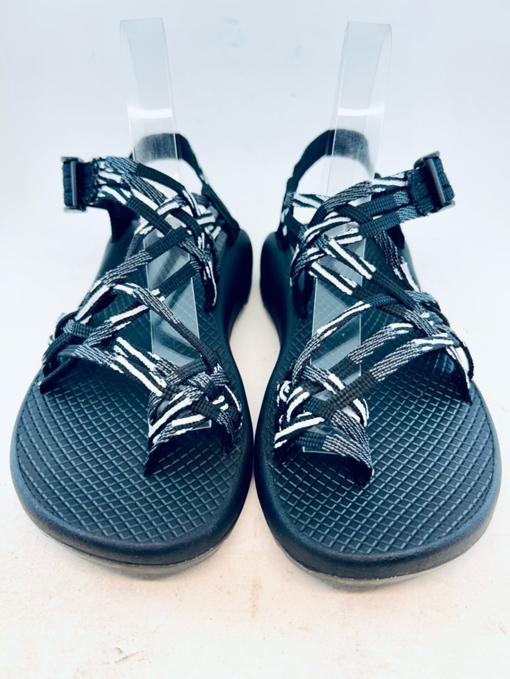 Chaco Women's Scatter Black White ZX/3 Dual Strap Hiking Classic Sandals 6 37 - Picture 2 of 11